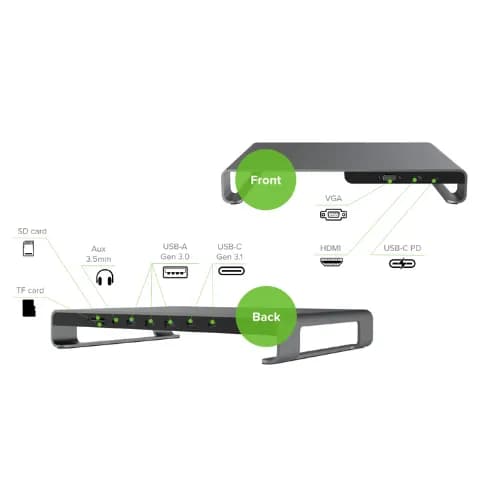 هاب و استند 11 پورت USB-C | مدل Elex JCP6227 | برند جی سی پال — تصویر ۴