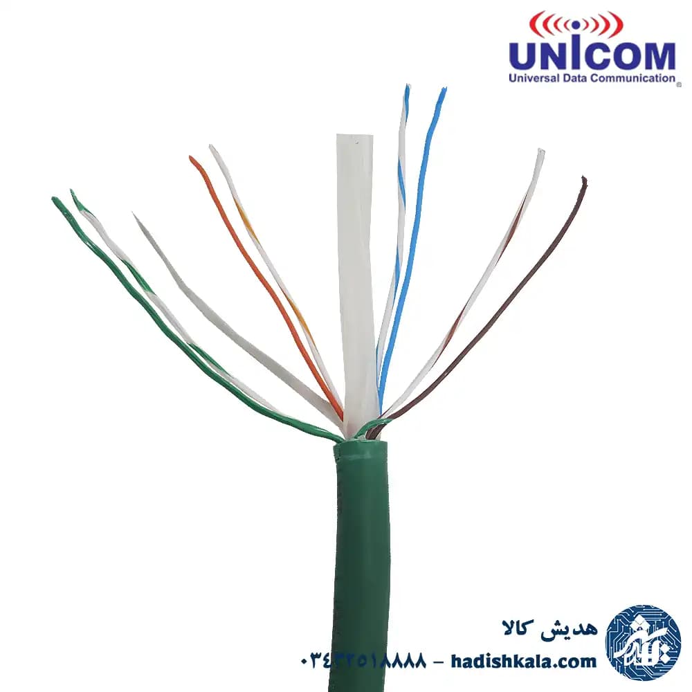 كابل شبكه CAT6A UTP LSZH يونيكام مدل UC-CABU6A(H)