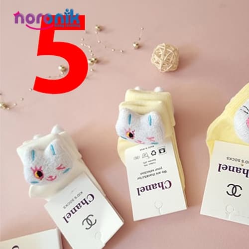 جوراب نوزادی عروسکی مدل Chanel — تصویر ۸