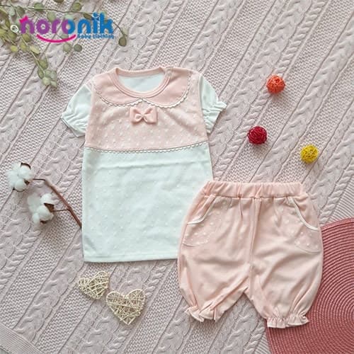 تیشرت و شورت دخترانه شکوفه سفید
