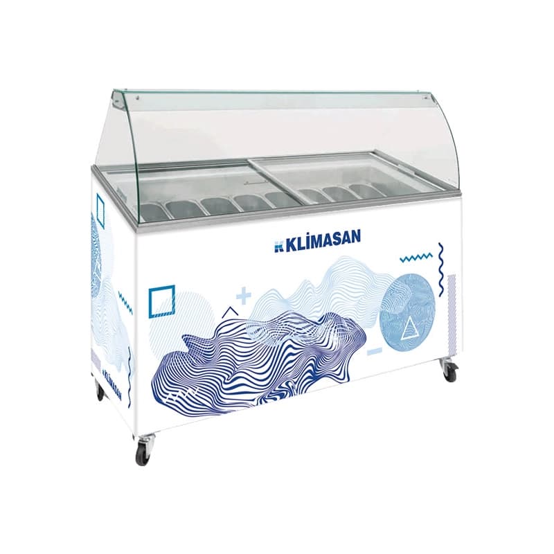 فریزر تاپینگ بستنی کلیماسان عرض 160 مدل D500 DFSG AF