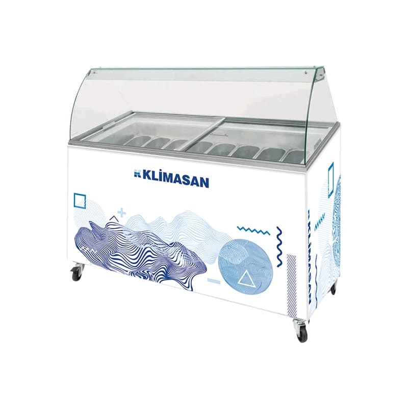 فریزر تاپینگ بستنی کلیماسان عرض 130 مدل D400 DFSG AF