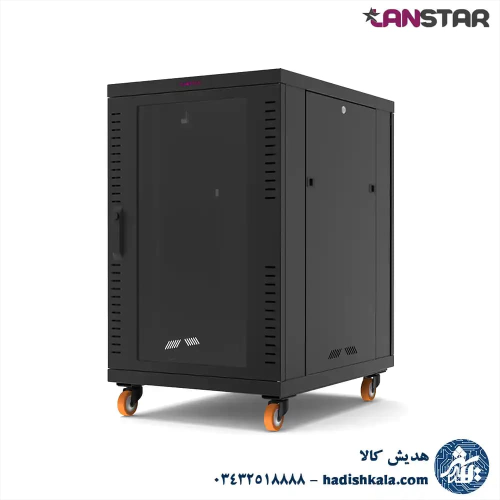 رک ایستاده 18 یونیت عمق 80 سری پرو لن استار درب مشبک