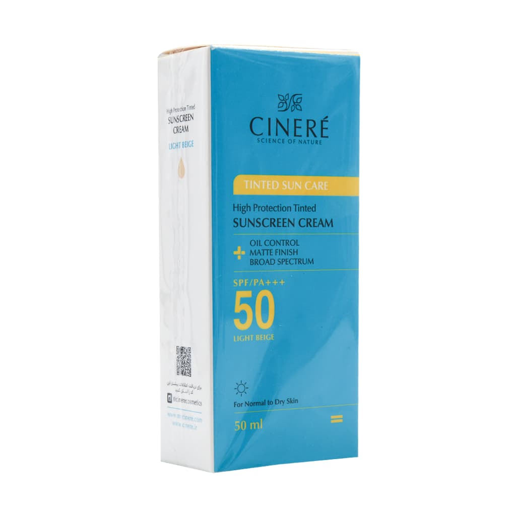 کرم ضد آفتاب رنگی SPF50 سینره - داروخانه شبانه روزی دکتر امان الهی — تصویر ۲