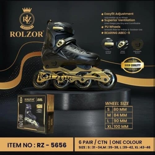 کفش اسکیت حرفه ای تیغه کربن رویه هارد برند Rolzor کد rz-5656