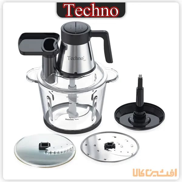 خردکن و رنده برقی (سالاد ساز) 4 کاره تکنو مدل Te-221 (اقساط 7 ماهه)