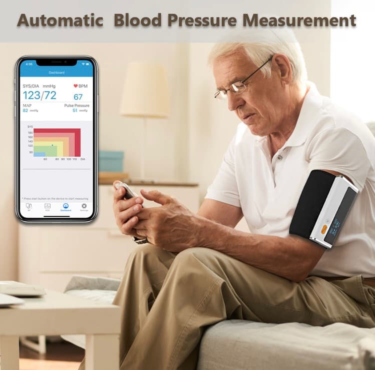 دستگاه فشار سنج بلوتوثی برند Viatom مدل Armfit plus — تصویر ۶