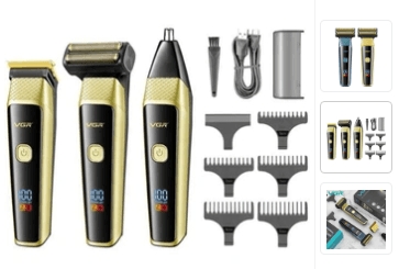 ماشین اصلاح سه کاره صورت و بدن وی جی آر VGR مدل V-366 — تصویر ۳