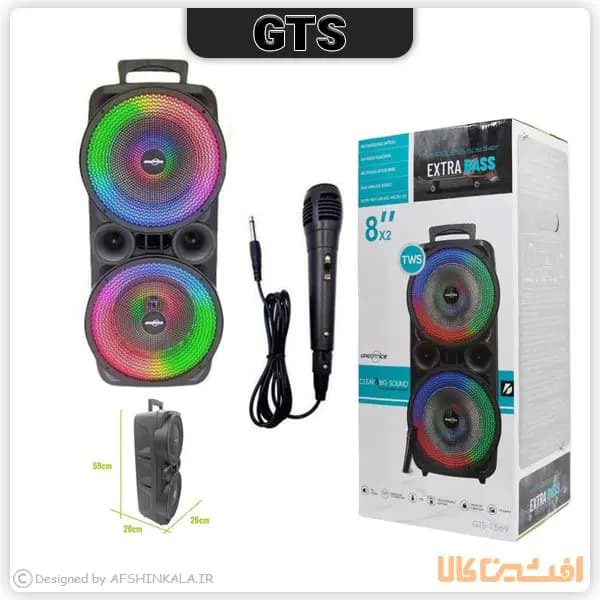 اسپیکر GTS مدل 1569 (شارژی) — تصویر ۲