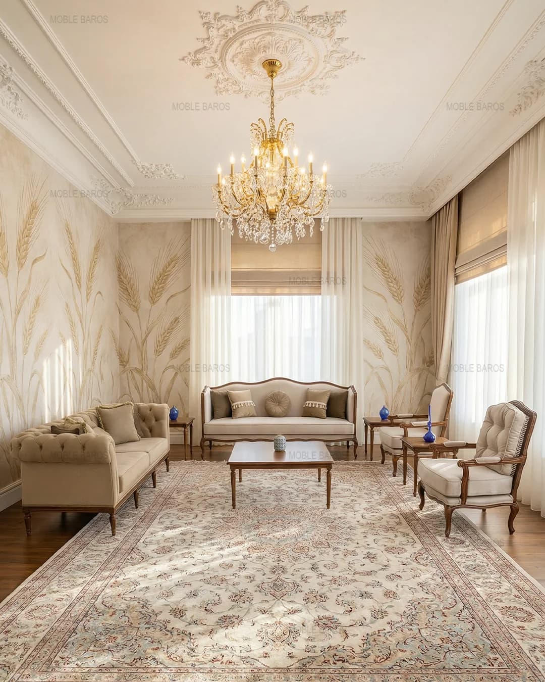 ست مبلمان گندم و چستر جورجیا
