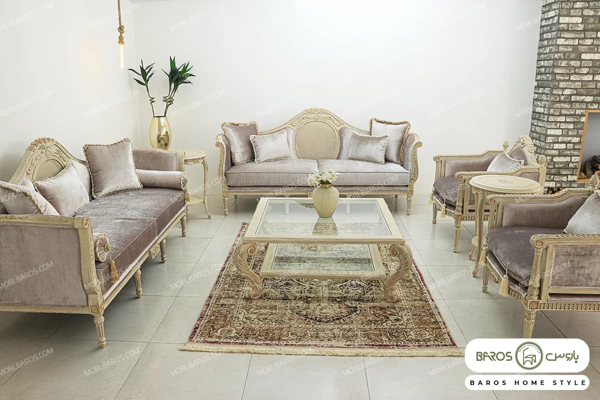 مبل نئوکلاسیک مصری و کاجی — تصویر ۶