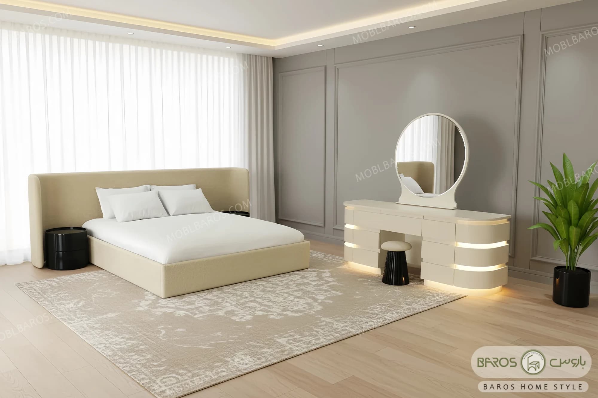 سرویس خواب دو نفره مدرن الهام حسینی مدل ۱۴۰۴
