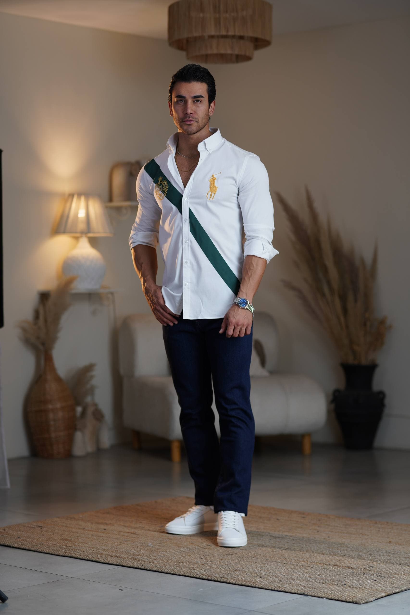 پیراهن بلند POLO سفید کد 11137E — تصویر ۲