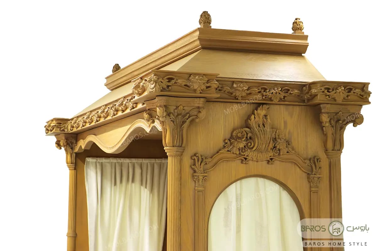 سرویس خواب دو نفره چوبی سرن — تصویر ۸