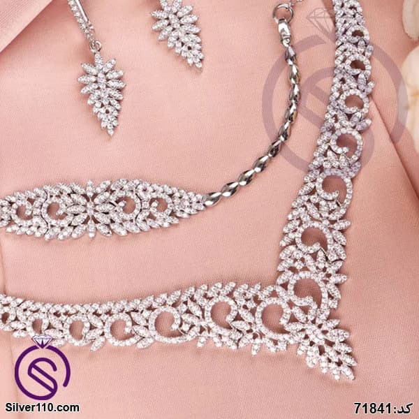 سرویس نقره زنانه مدل جناقی کد 71841 — تصویر ۳