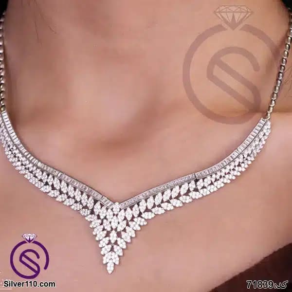سرویس نقره زنانه مدل جناقی کد 71839 — تصویر ۳