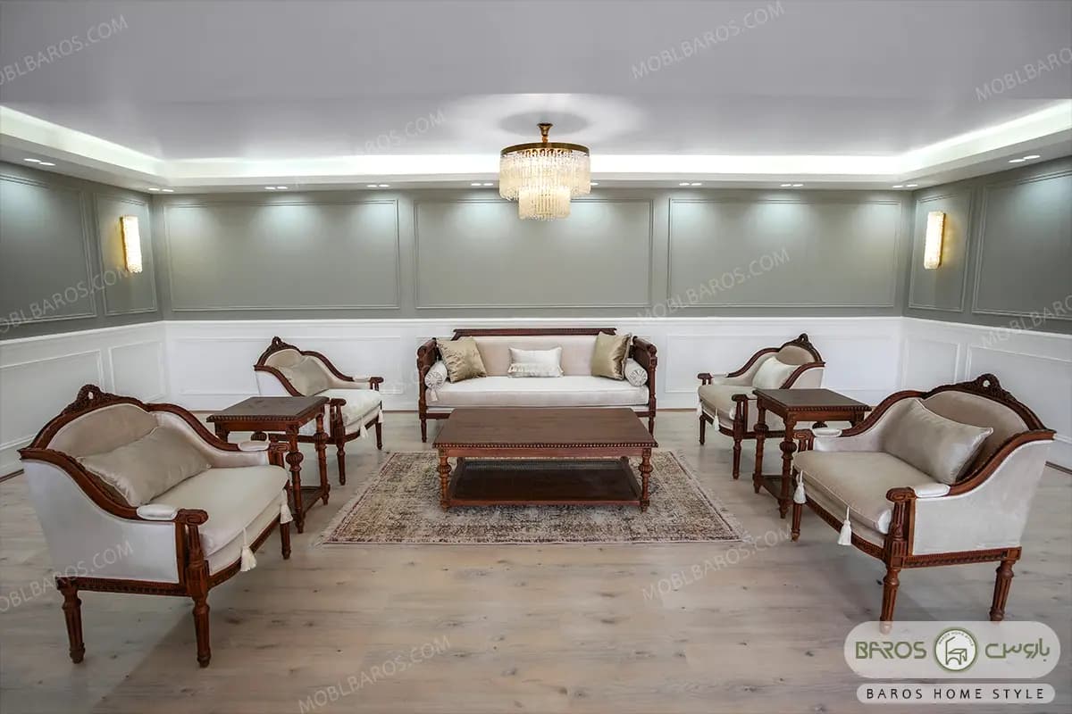مبل مدل مصری و کاناپه کاجی