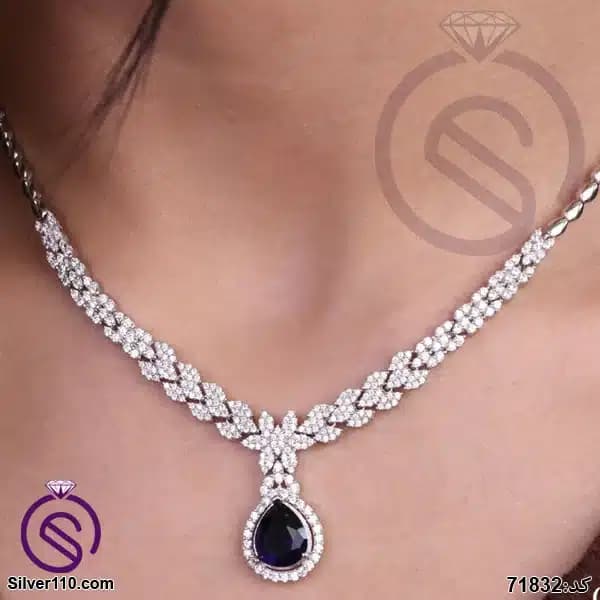 سرویس نقره زنانه کریستال آبی کد 71832 — تصویر ۴