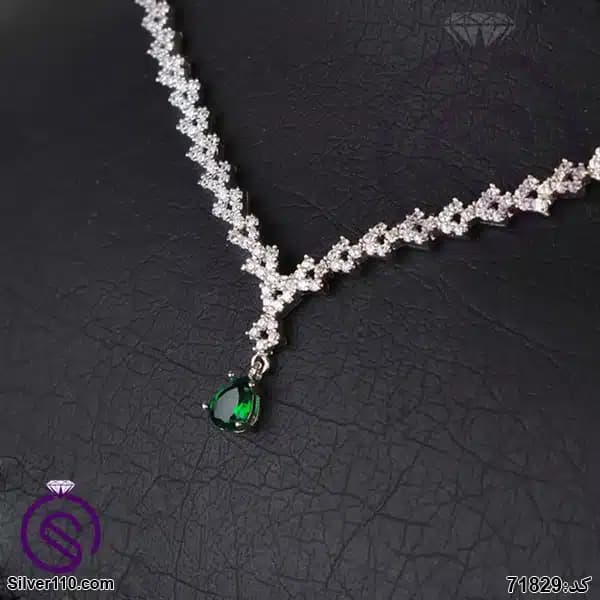 سرویس نقره زنانه کریستال سبز کد 71829 — تصویر ۲
