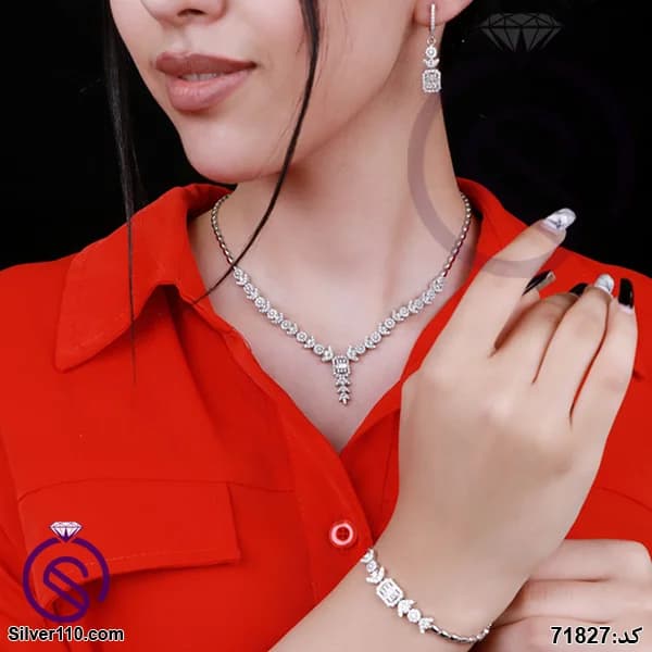 سرویس نقره زنانه مستطیل کد 71827 — تصویر ۵
