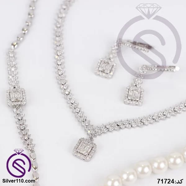 سرویس نقره زنانه مستطیل کد 71824 — تصویر ۵