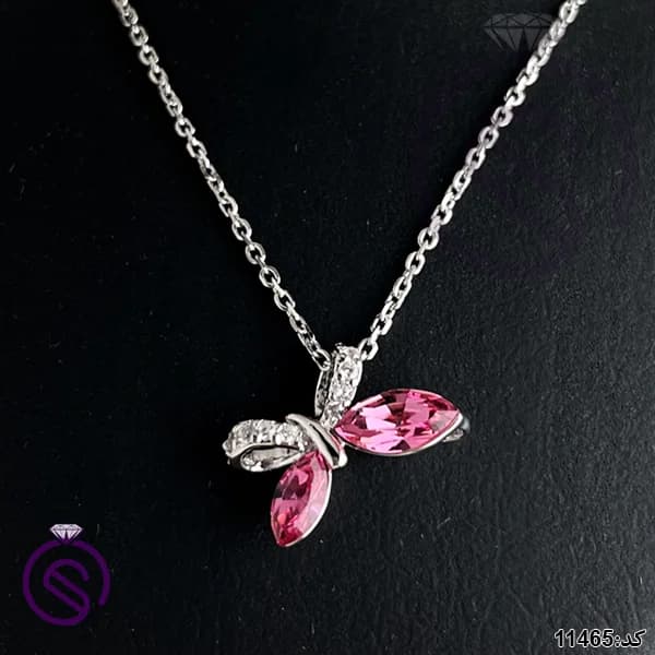 گردنبند نقره زنانه سوارسکی کد 11465 — تصویر ۲