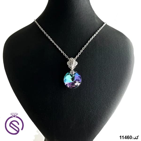 گردنبند نقره زنانه سوارسکی کد 11460 — تصویر ۲