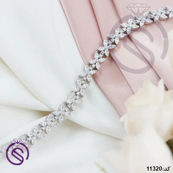 دستبند نقره زنانه کد 11320 — تصویر ۴