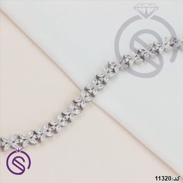 دستبند نقره زنانه کد 11320