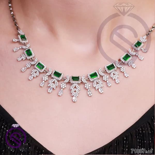سرویس نقره زنانه نگین کریستال کد 71807 — تصویر ۵