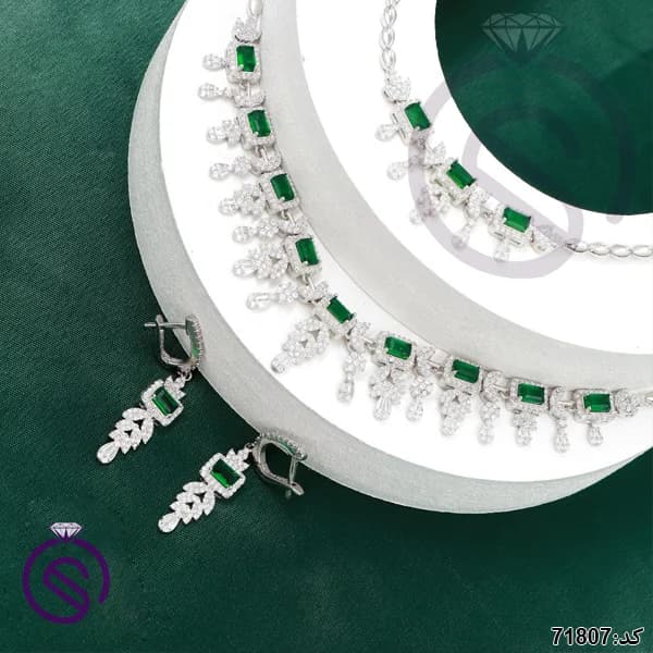 سرویس نقره زنانه نگین کریستال کد 71807 — تصویر ۲