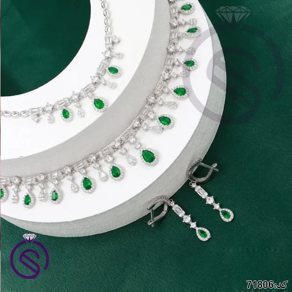 سرویس نقره زنانه نگین کریستال کد 71806 — تصویر ۲
