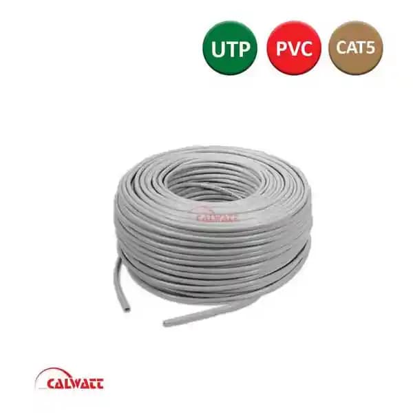 کابل شبکه CAT5E PVC کارتن 305 متری