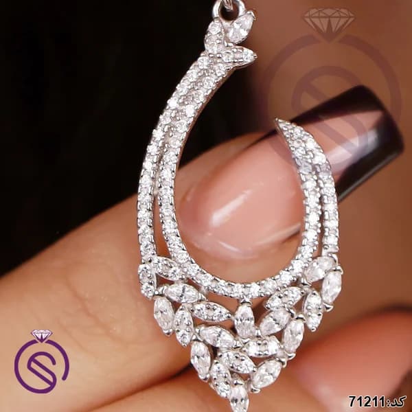 نیم ست نقره زنانه کد 71211 — تصویر ۳