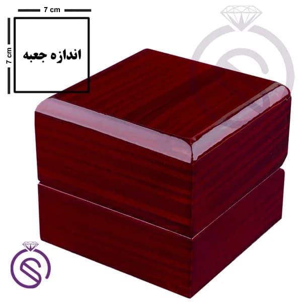 جعبه انگشتر چوبی