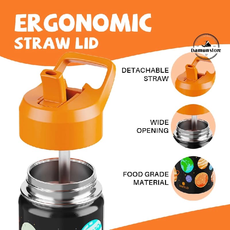 فلاسک کودک دوجداره 500 میلی لیتری سانتکو مدل SANTECO AOSTA 500mL — تصویر ۶