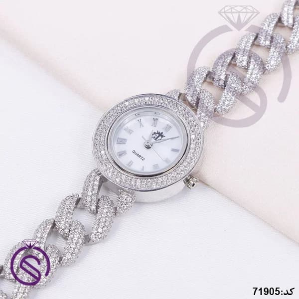 ساعت نقره زنانه مدل کارتیه کد 71905