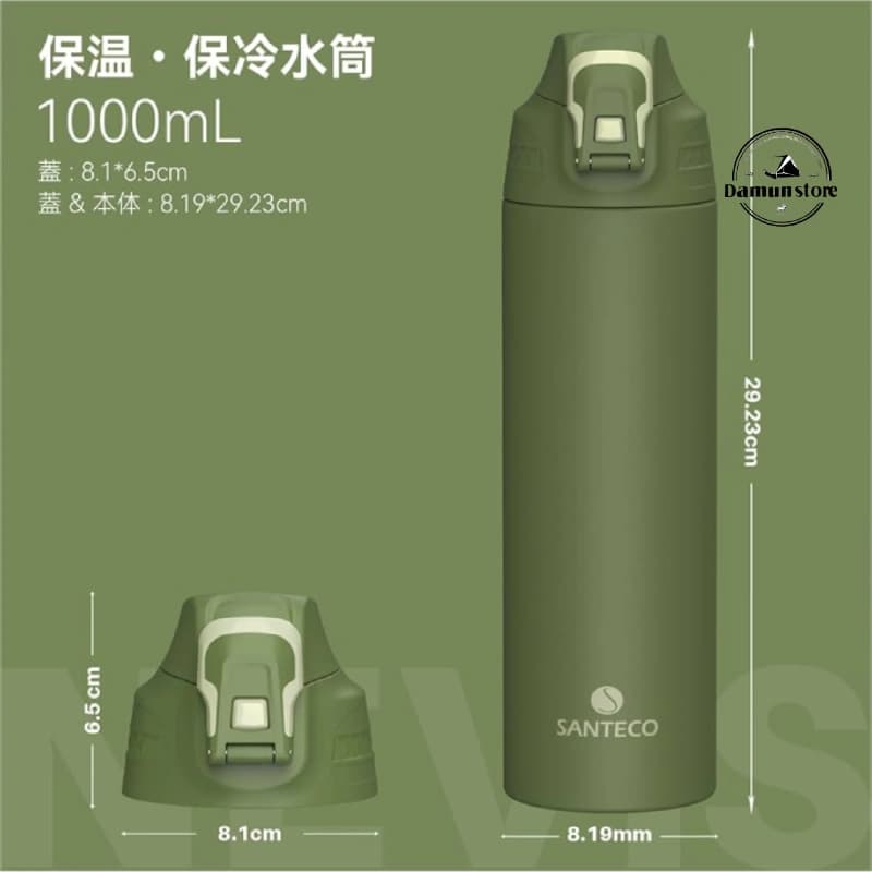 فلاسک دوجداره یک لیتری سانتکو مدل SANTECO NEVIS SPORT 1L — تصویر ۶