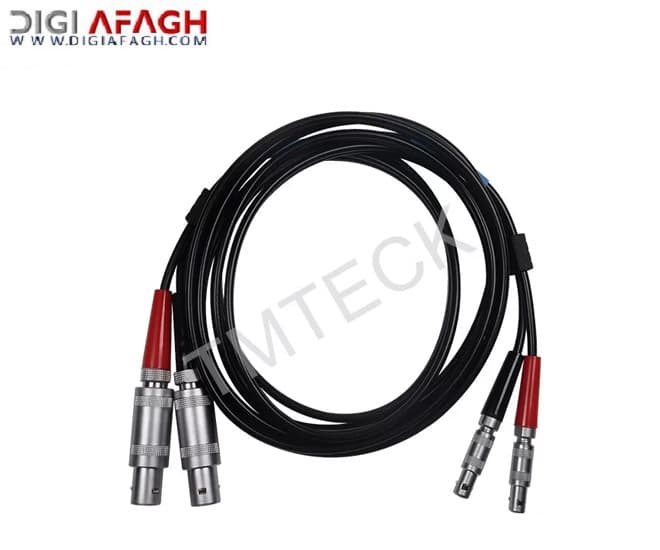 کابل مبدل التراسونیک دوگانه LEMO 00 به LEMO 1 NDT