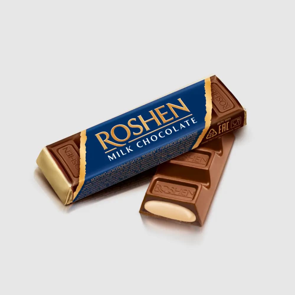 شکلات بار کاکائویی شیری ROSHEN