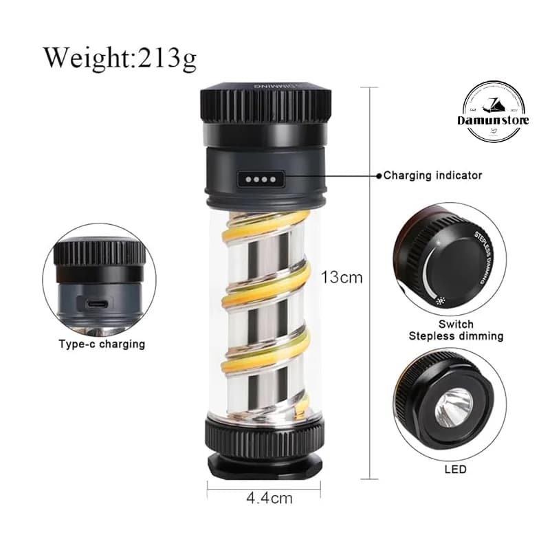 چراغ کمپینگ بلک داگ مدل BLACKDOG CBD2550ZM014 — تصویر ۴