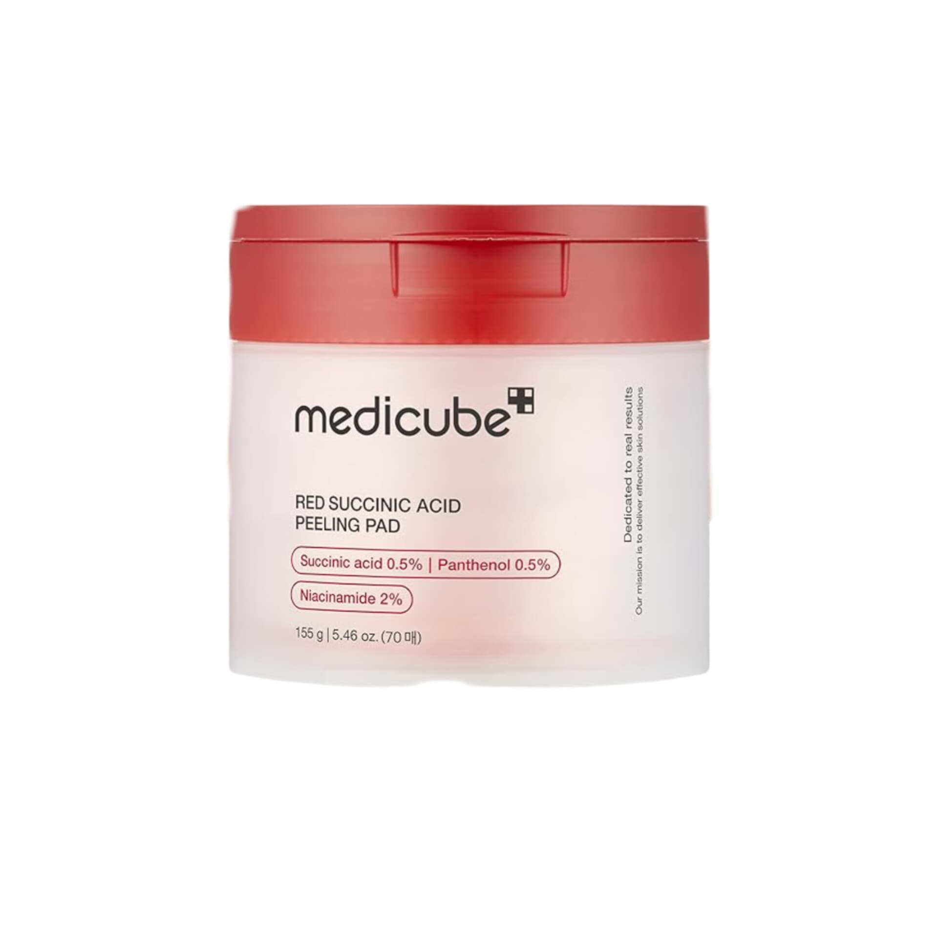 پد لایه بردار مدی کیوب پوست های مستعد آکنه ( red succinic acid peeling pad Medicube)