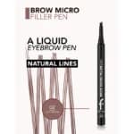 هاشور ابرو فلورمار Flormar مدل Brow Micro Filler Pen شماره 002 رنگ Light Brown — تصویر ۷
