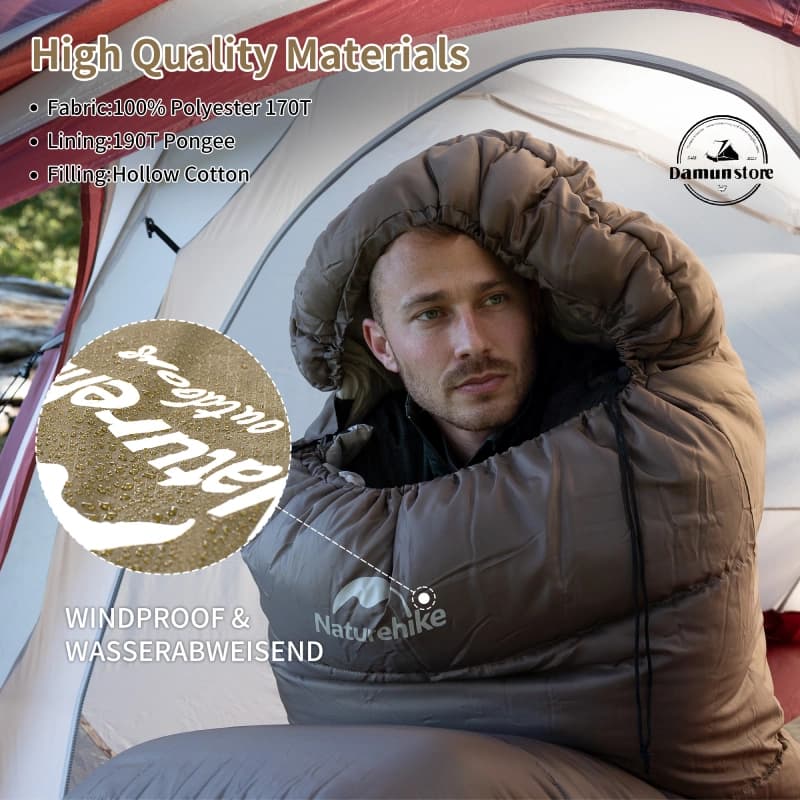 کیسه خواب نیچر هایک مدل Naturehike MJ600 – CNK2300SD014 — تصویر ۶