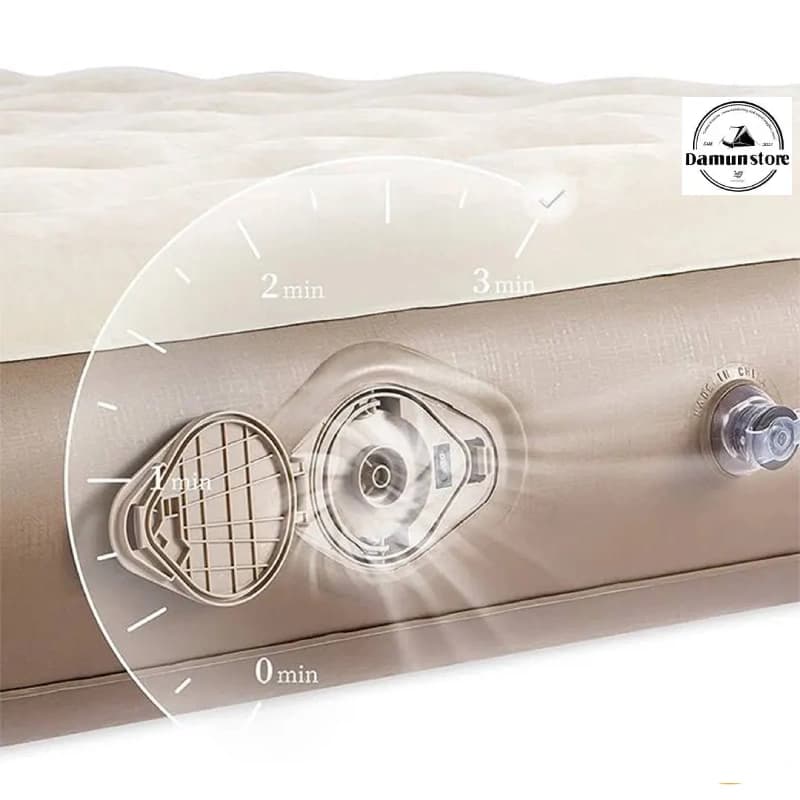تشک بادی الیاف 1 نفره نیچرهایک CNK2550ws013 | پمپ باد شارژی — تصویر ۲