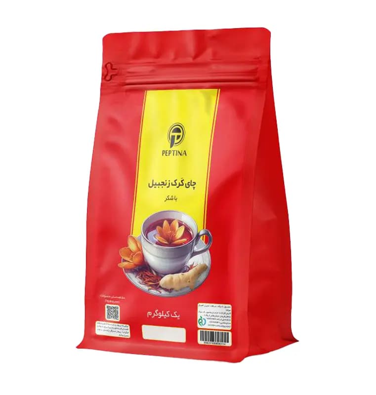 چای کرک زنجبیل پپتینا (با شکر) – پاکت یک کیلوگرمی