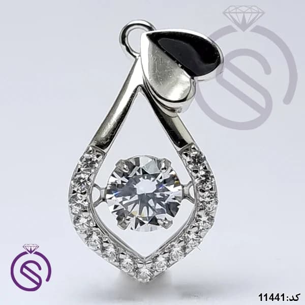 گردنبند نقره زنانه اتمی کد 11441