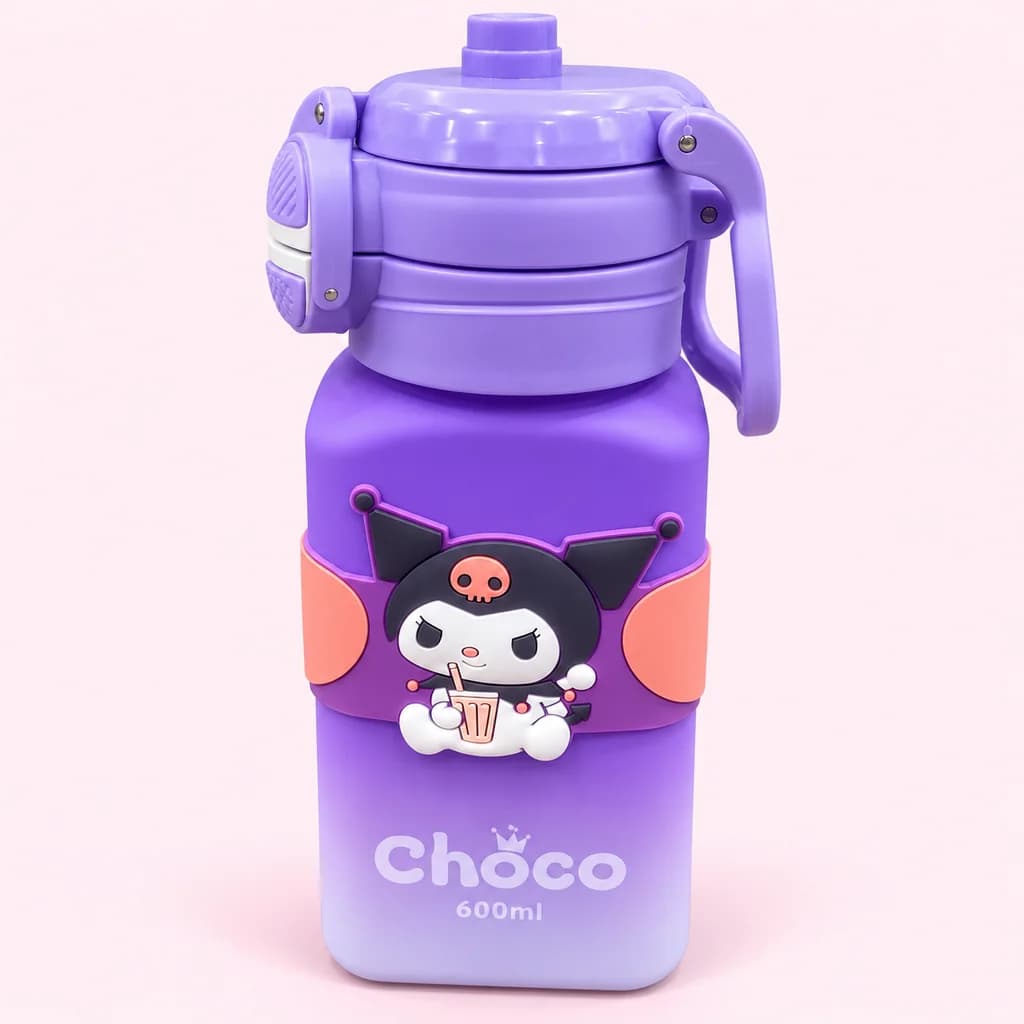 قمقمه کودک Choco 600 میلی‌لیتر طرح فانتزی 4 رنگ — تصویر ۳