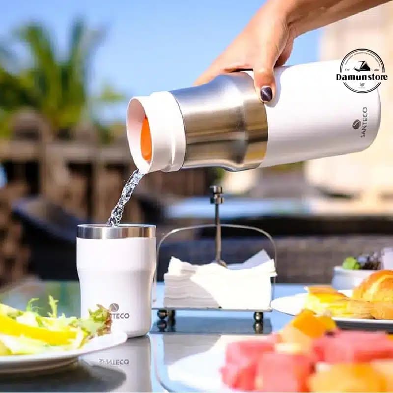ست فلاسک و لیوان (ماگ) دوجداره 1200 میلی‌لیتری سانتکو مدل Molle — تصویر ۶