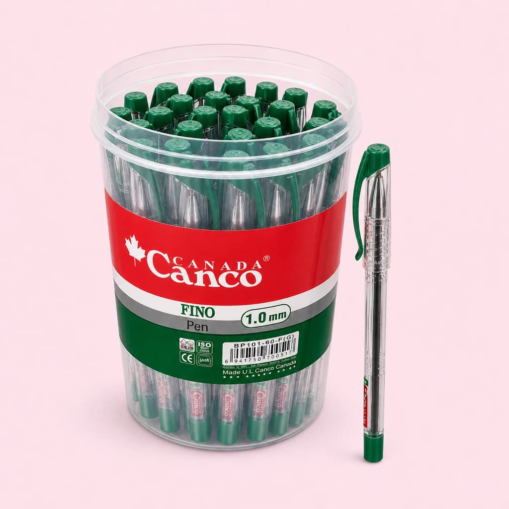 خودکار کنکو فینو سبز Canco Fino 1.0mm | نوشتار روان و باکیفیت